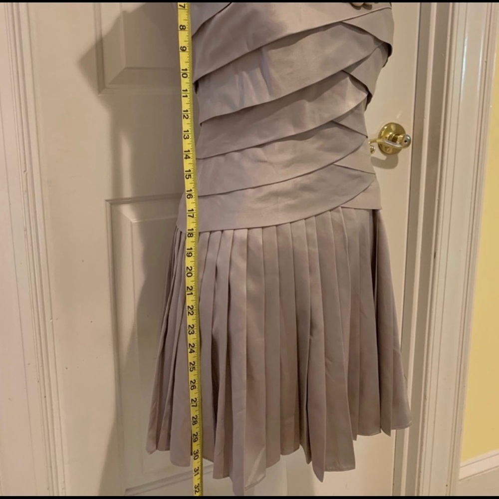 Ted Baker silver pleated dress size Ted  2 - Picture 4 of 9